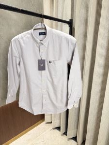 Fredperry Grey Premium Oxford Cotton Shirt