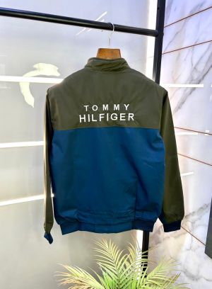 Tommy_Hilfiger Imported Back Print Blue Super Premium Wind Shetter F3153-BU2