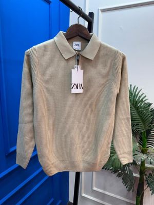 ZAR A HALF ZIP SWEATSHIRT 1219 BEIGE 
