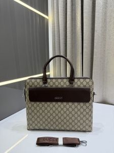 GUCC.I BEIGE PREMIUM CLASSIC LAPTOP BAG