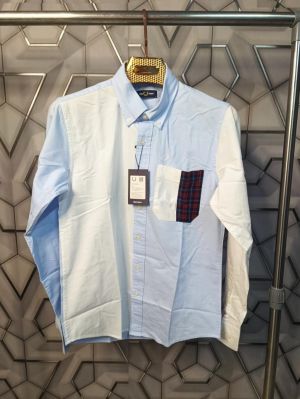 Fred_Perry_White_Sky_Embroidery_Logo_Pocket_Look_Premium_Oxford_Shirt_(1833)