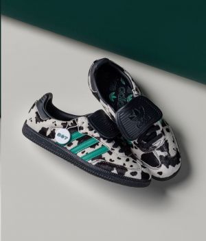 ADIDA.S SAMBA LT COW PRINT BLACK WHITE   