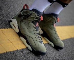 Nik ee Air jordan retro 6 Travis Scott cactus
