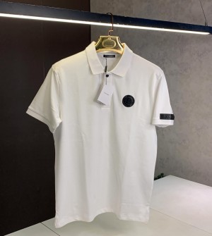 Balmain_Paris_White_Patch_Logo_Designer_Imported_Polo_T-Shirt_(831)