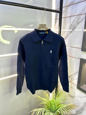 Ralph_Lauren Navy Imported knitted Super Premium Pullovers F3262-NY