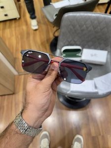 Rayban 04 ferrari black red