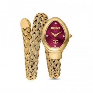 JUST CAVALI GOLD RED