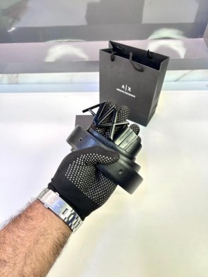 Armani_Exchange Reversible Black Belt