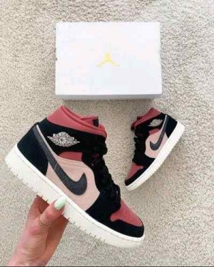 Nikee Air Jordan 1 Mid Dusty Pink 396