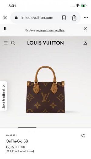 Louis_vuitton onthego BB mini size with double box 660