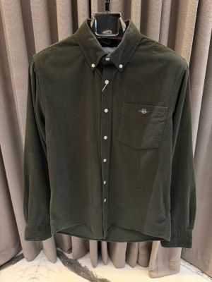 Gant Coudroy Shirt Olive Green 