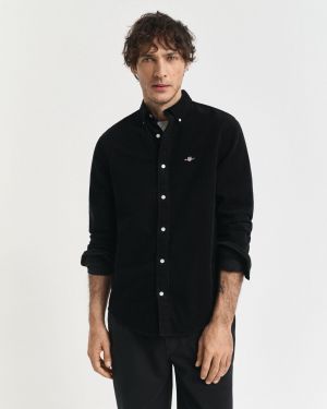 Gant Coudroy Shirt Black 