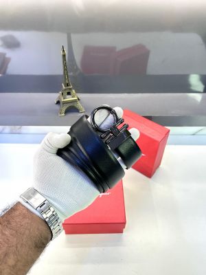 Ferragam_o Glossy Black Belt Fa 157