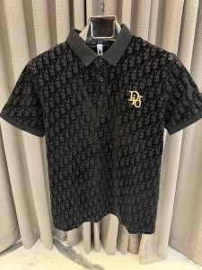 Dio_r Embossed Monogram Imported Polo