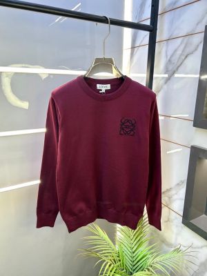 Loewe Logo Maroon Imported Super Premium Sweatshirts F3293-MA