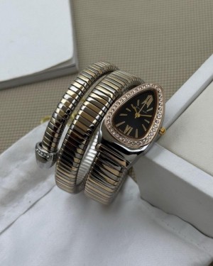 BVLGAR I TWO TON GOLD BLACK FULL DIAMOND