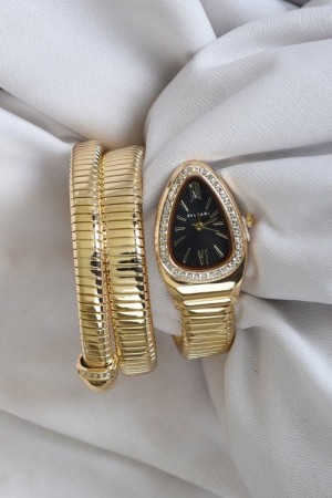 BVLGAR I GOLD BLACK FULL DIAMOND