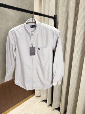 Fredperry Grey Premium Oxford Cotton Shirt