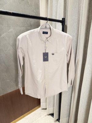 Fredperry Beige Premium Oxford Cotton Shirt