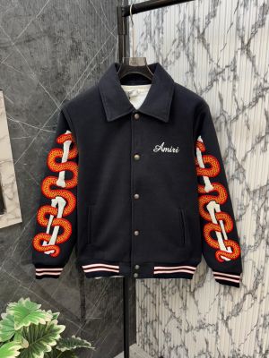 Amiri.100%.Imported.Navy.Blue.Shubhmann.Gill.Edition.Very.Premium.Designer.Varsity.Jacket.CS277
