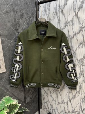 Amiri.100%.Imported.Green.Shubhmann.Gill.Edition.Very.Premium.Designer.Varsity.Jacket.CS277