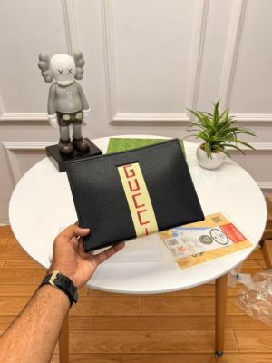 Gucc_i Stripe Logo Unisex Messenger Pouch with Ogbox Etc