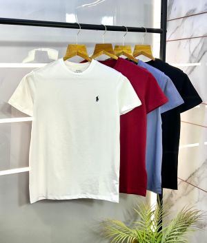 Ralph_Lauren Polo Beige Round Neck Premium T-shirt F2699-BE