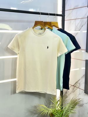 Ralph_Lauren Polo Beige Round Neck Premium T-shirt F2699-BE