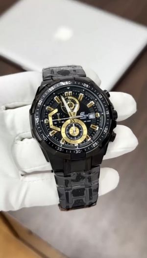 EDIFICE CASIO CHRONOGRAPH BLACK GOLD