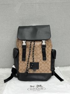 Coach_Apricot-Black_Rivington_ColorBlock_Unisex_Backpack_With_DustCover