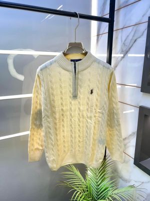 Ralph_Lauren Off-white Imported knitted Super Premium Pullovers F3278-OF