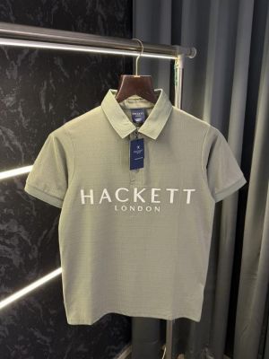 Hacket London Knitted Polo Tshirt (Pista Green)