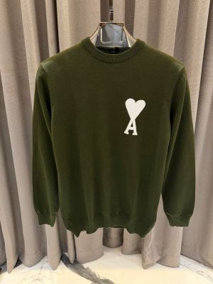 Ami Paris Chest Logo Sweatshirt Green