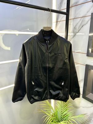 Arman_i Exchange Imported Super Premium Black Leather Zipper Jacket F3319-BL
