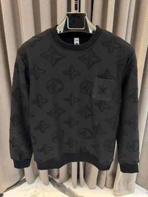 Louis_Vuitton Chest Patch Logo Sweatshirt Black
