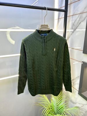 Ralph_Lauren Olive Imported knitted Super Premium Pullovers F3278-OL