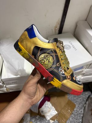 VERSACCE PREMIUM GOLD SNEAKER PREMIUM SALE
