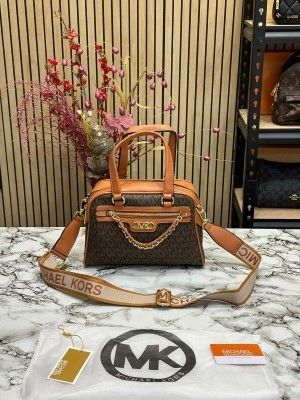 MICHAEL_KORS TRIBAL MINI HAND BAG WITH DUST BAG PREMIUM QUALITY [ BROWN]