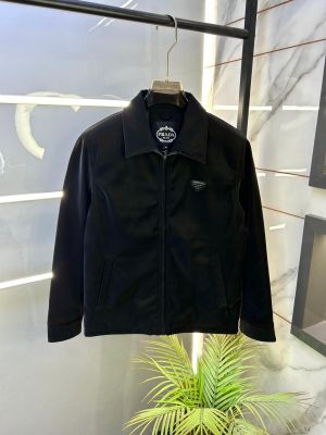 Prad a Imported Super Premium Black Leather Zipper Jacket F3256-BL