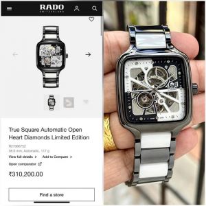 Rad o True Square Ceramic Automatic (Open back) Diamond edition
