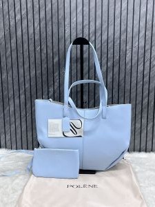 Polene Cyme Blue Tote Large Size Premium With Dust Cover Packaging