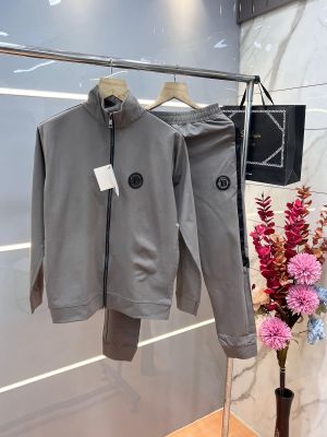 Balmai n Paris Premium Imported Fabric Shoulder Strip Metal Logo Zipper style Tracksuit 3404