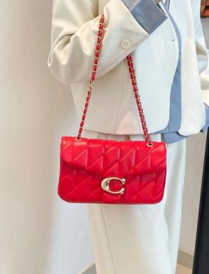 Coac_h Quilted mini tabby pillow shouder bag with box 610