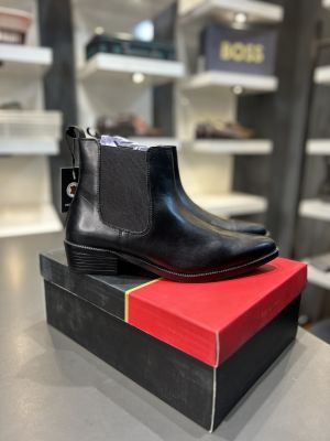 PAT KELWIN 100% Geniune leather Chelsea Black  5801