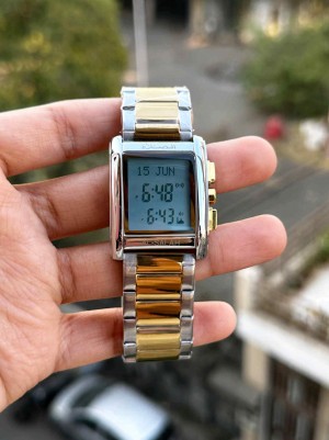 AL SALAH tow tone GOLDEN WITH OG BOX TAG