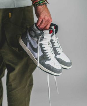 Jordann 1 High Washed Black Grey Denim Semi UA 243