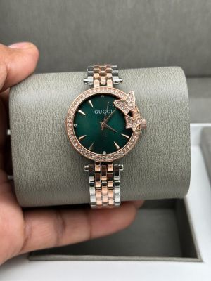 Gucci_Fly_Rosegold_Two-Tone_Green_Dial