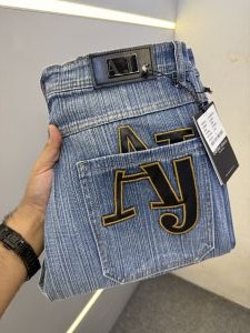 ARMAN-I EXCHANGE PREMIUM LIGHT BLUE DENIM JEANS STRAIGHT FIT DENIM LENGHT 41  