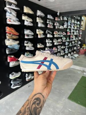  Onitsuka Tiger suede Vintage white blue multi  womens fix