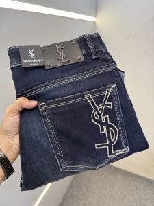 YSL PREMIUM DARK BLUE DENIM JEANS STRAIGHT FIT LENGHT 41